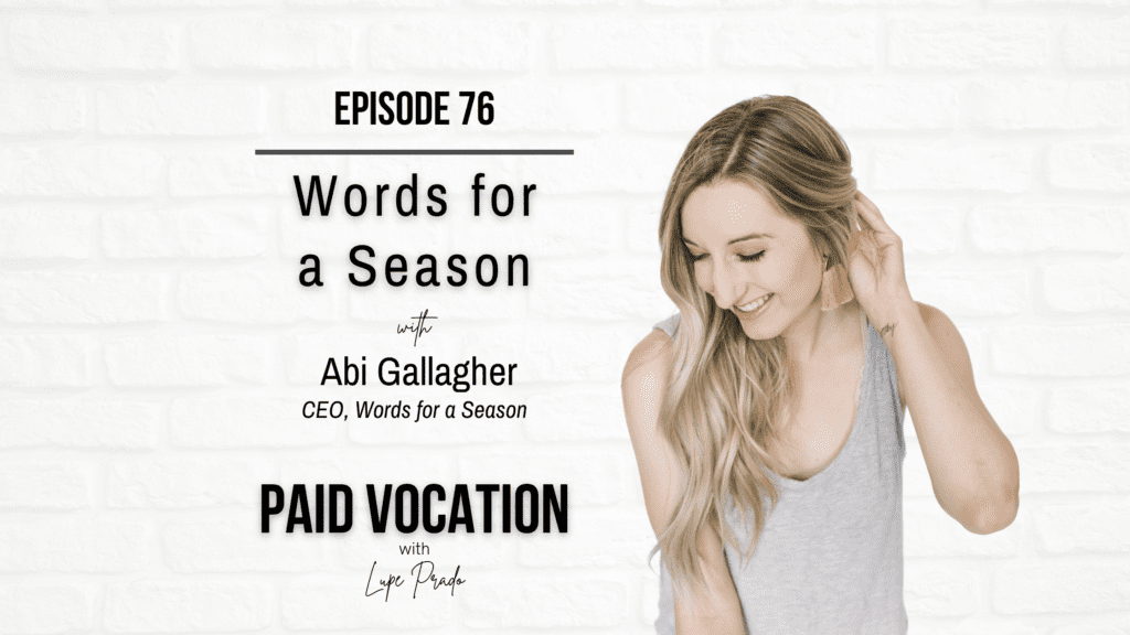 Words for a Season with Abi Gallaghe